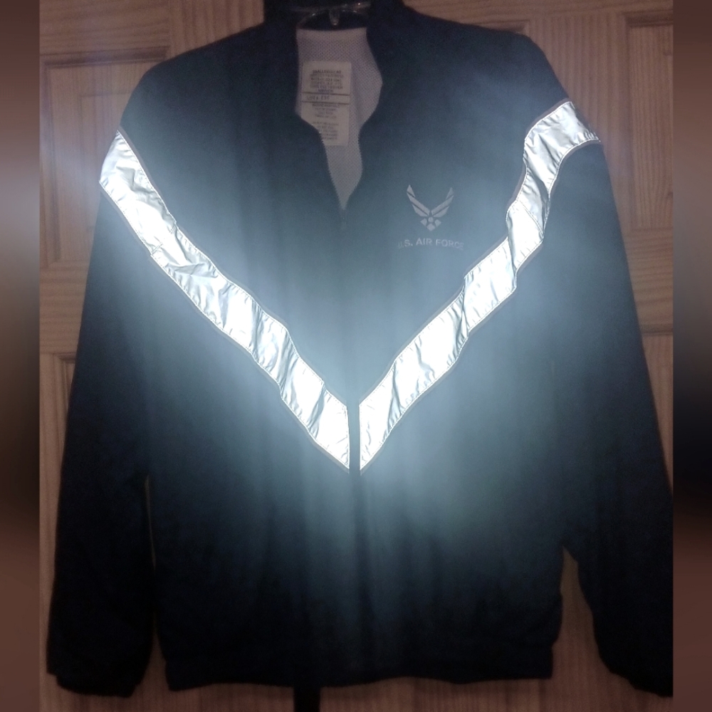 U.S. USA AIR FORCE Mens LARGE LG L JACKET WINDBREAKER COAT $78 ACADEMY
